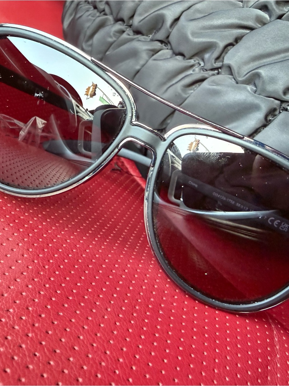 Oakley Black Aviator Sunglasses with Dark Lenses